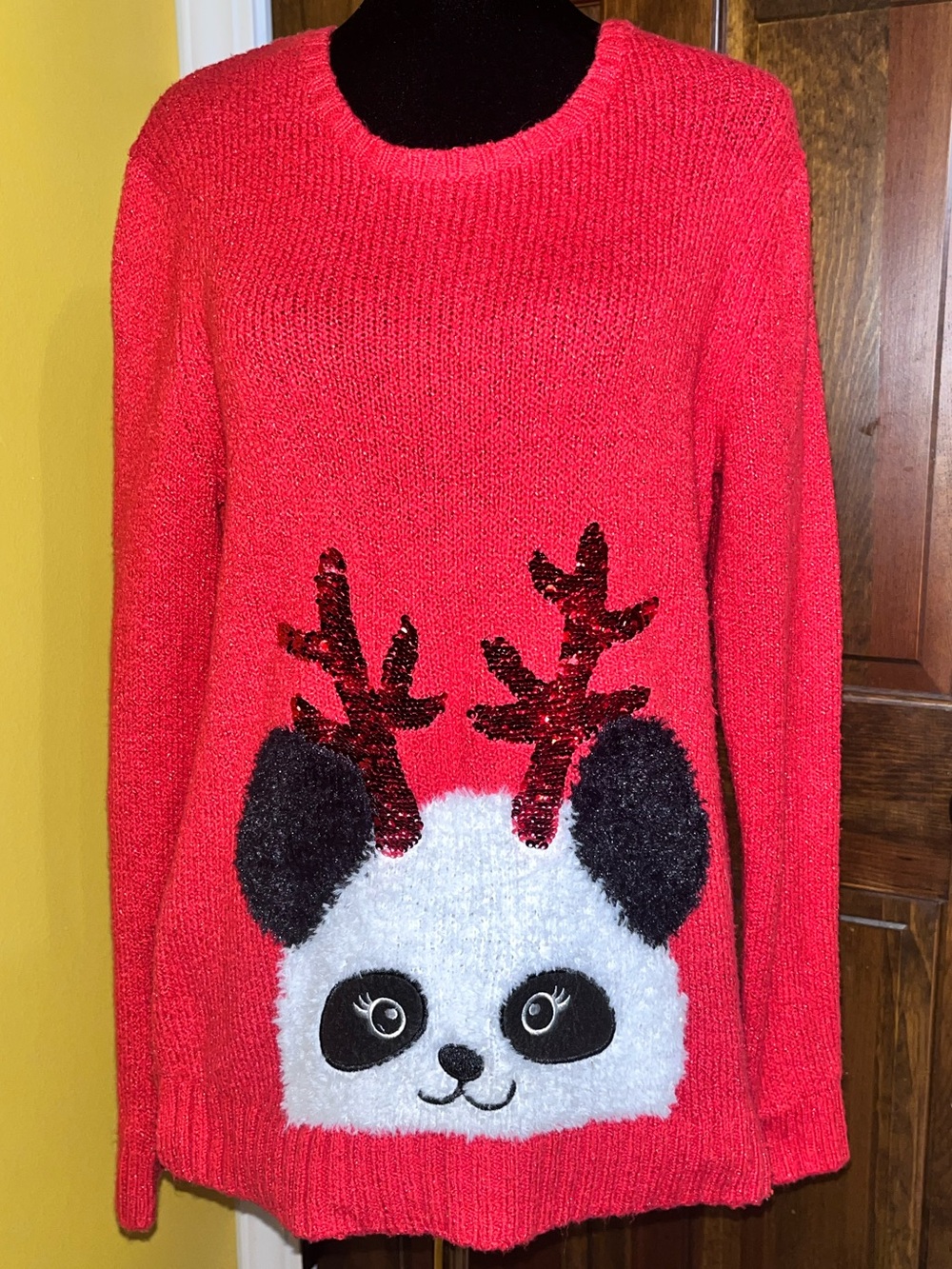 JUSTICE Size 18/20 NWOT Holiday Swearer w/ Reversible Sequins